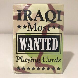 Vintage Iraqi Most Wanted Playing Cards 2003 NEW SEALED American Made by Bicycle